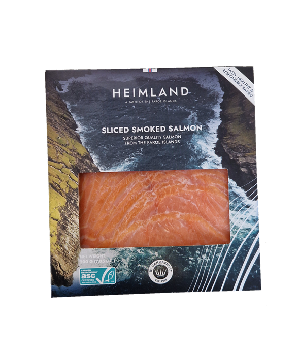 PLU 12 FRYSTUR, SKIVAÐUR ROYKTUR LAKSUR